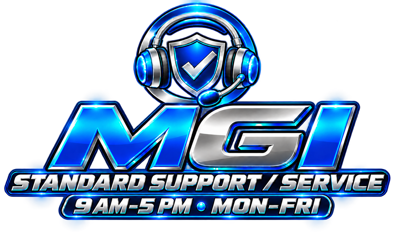 MGI Standard Support/Service – 9am-5pm Mon-Fri